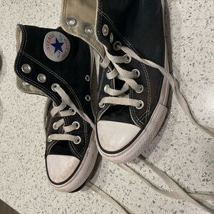 Converse Kids Black and White High-Top Sneakers